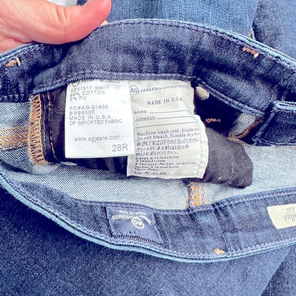 Adriano goldschmied dk wash ballad slim boot cut jeans 28 regular - Picture 5 of 5